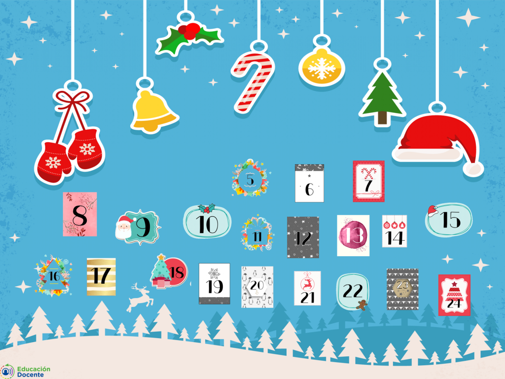 Calendario Adviento Navidad EducacionDocente